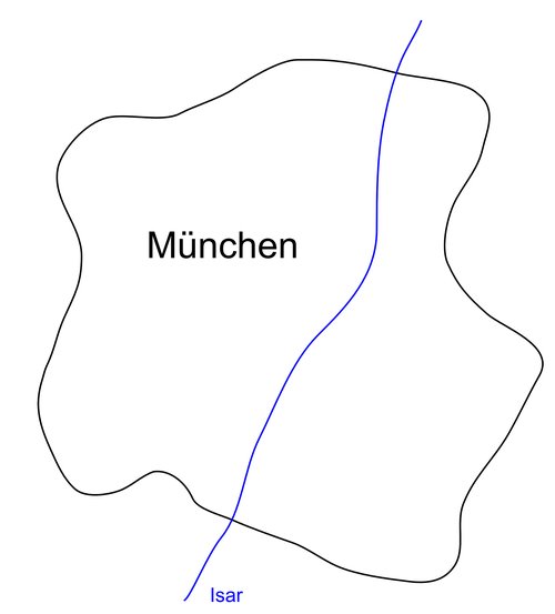 Karte Muenchen freigestellt