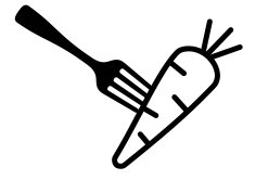 Piktogramm wenig Fleisch